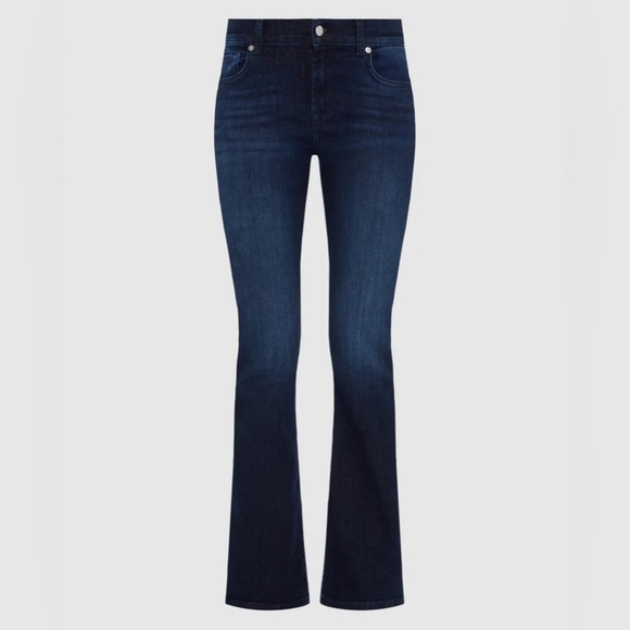 7 For All Mankind Skinny Bootcut Jeans Dark Wash Size 26 - Picture 1 of 12